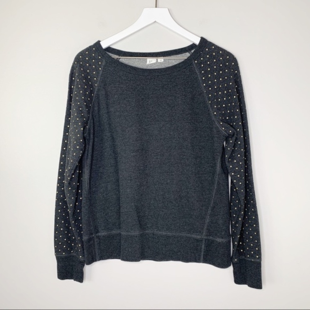 GAP Gray Long Sleeve Crew Neck Sweater M